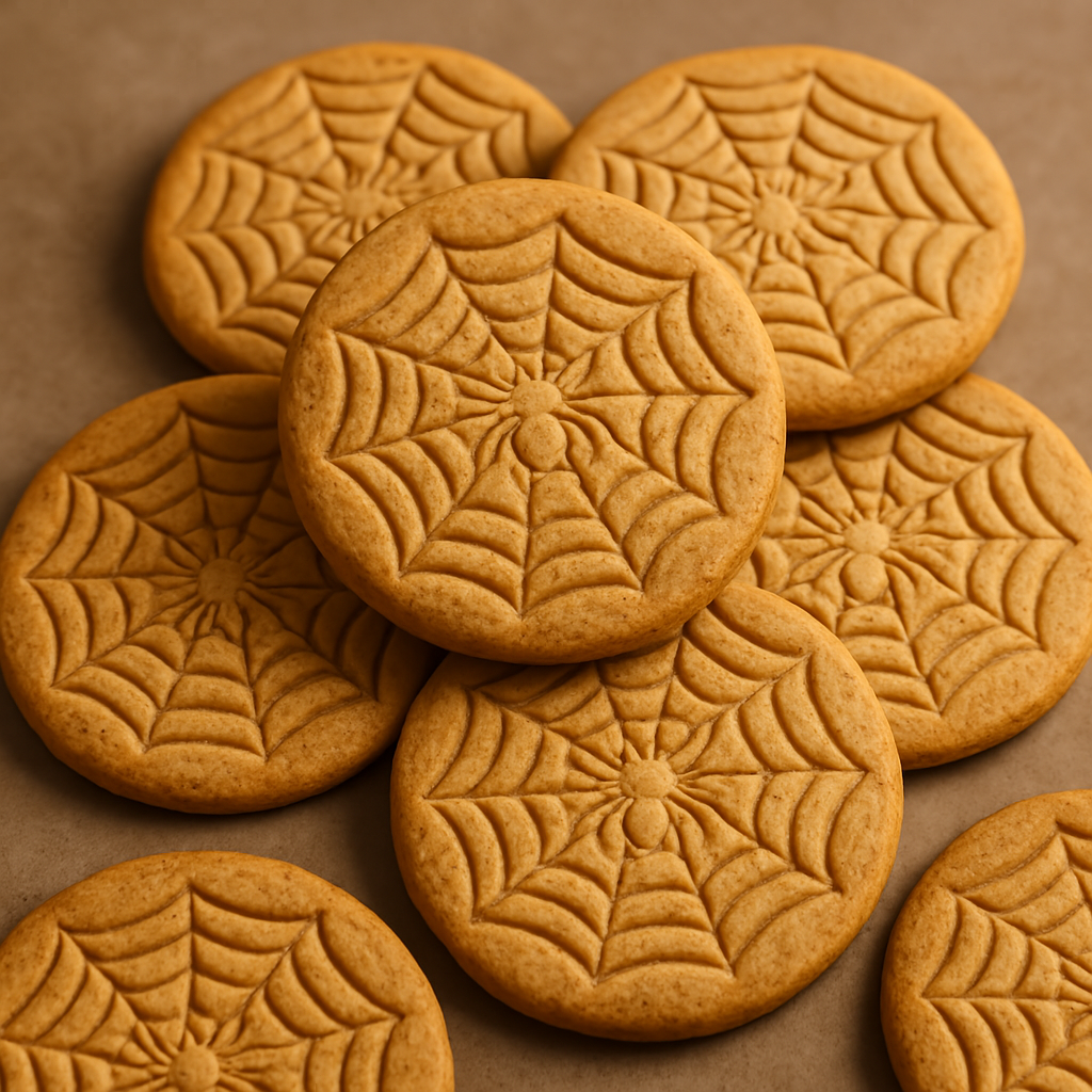 Spider Web Cookie Stamp Cookies (Easy Recipe)