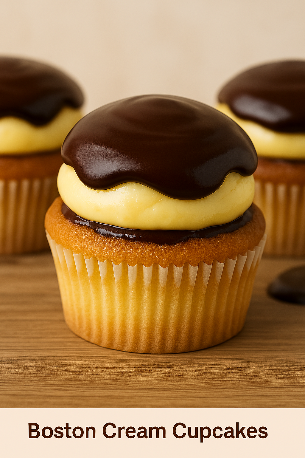 Boston Cream Cupcakes Recipe