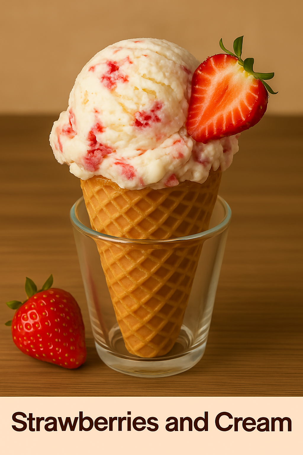 Strawberries and Cream Ice Cream Recipe