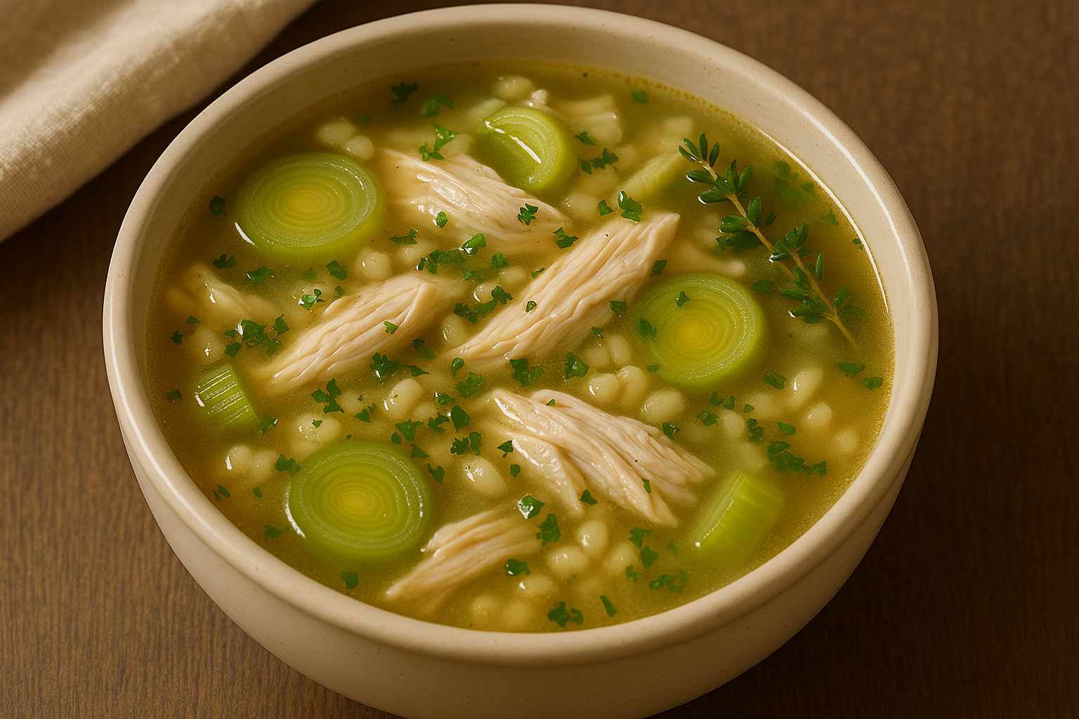 cocky leeky soup recipe​