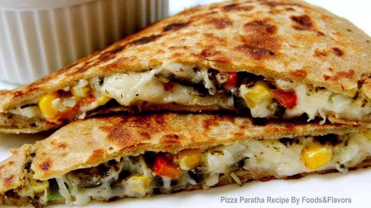 Pizza Paratha Recipe