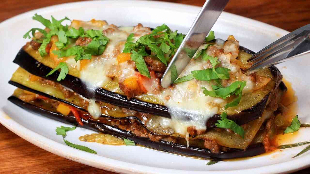 Eggplant and Ground Beef Skillet