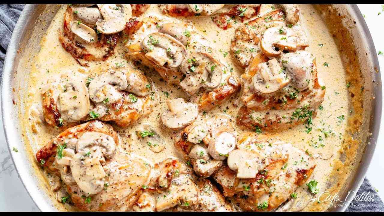 Creamy Chicken Thighs with Mushrooms