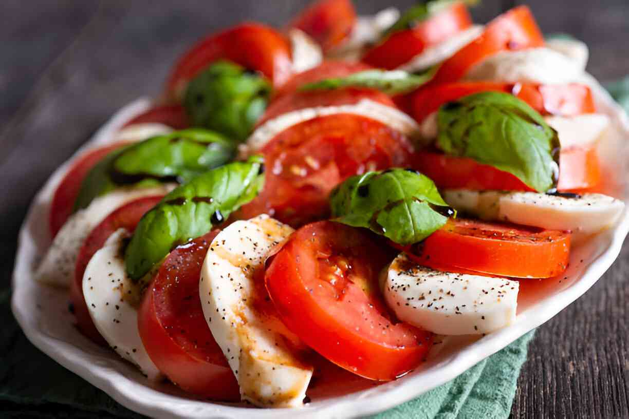 Tomato Mozzarella Salad (BJ’s Copycat Recipe)