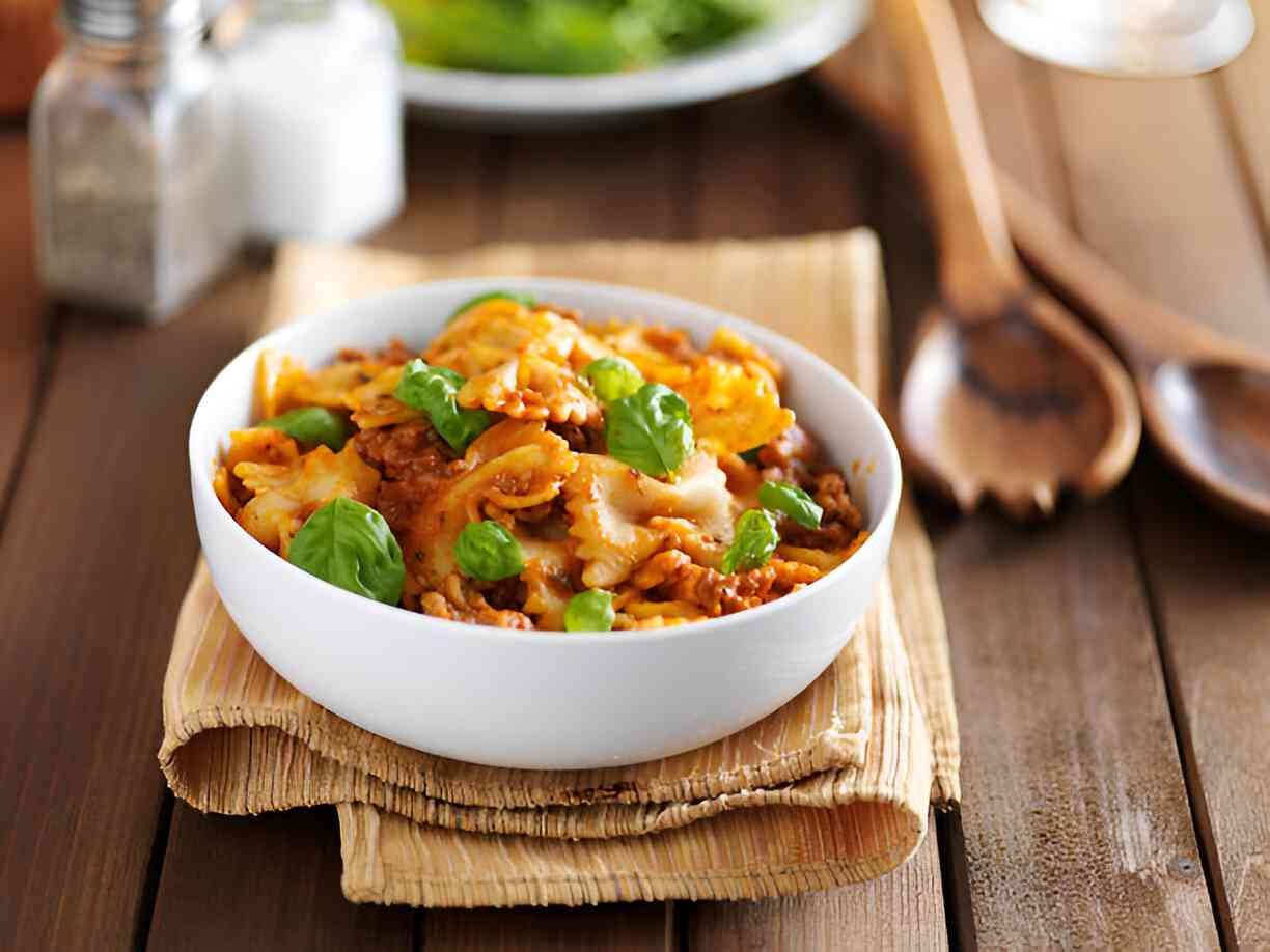 Creamy Beef and Bowtie Pasta Recipe